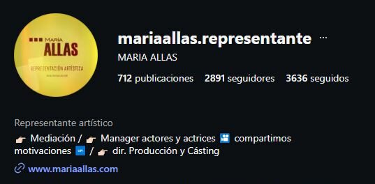 Maria Allas enlace Instagram